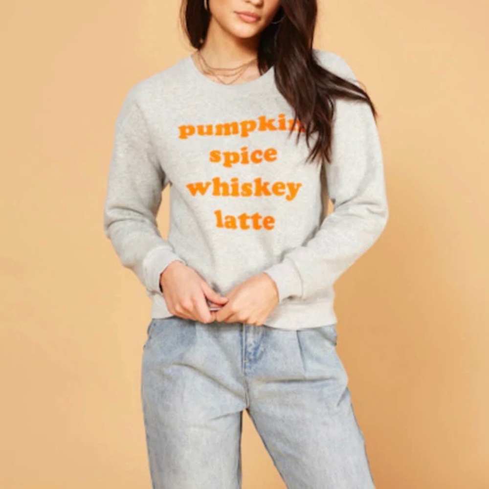 MINKPINK Pumpkin Spice Whiskey Latte Sweater